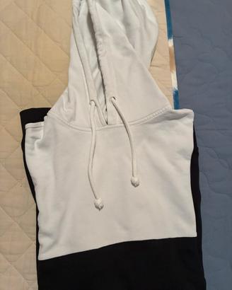 Felpa white / black