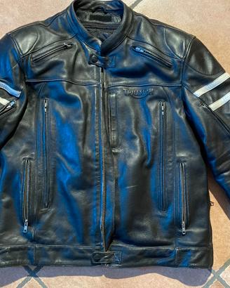 GIUBBINO PELLE per MOTO  CUSTOM TRIUMPH (o simili)