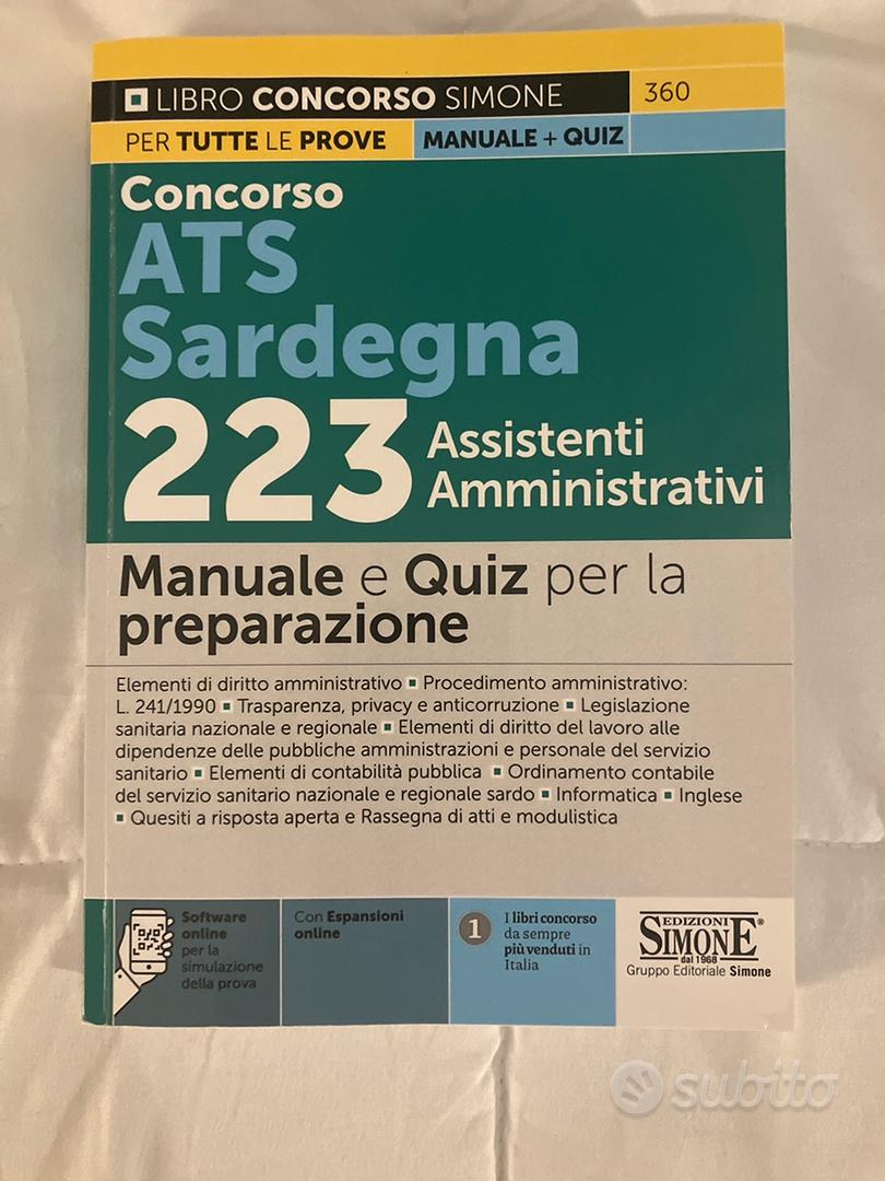 Manuale Simone ATS SARDEGNA - Libri e Riviste In vendita a Cagliari