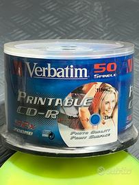 50 DVD-R e 50 CD-R printable Verbatim