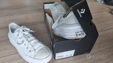 Converse all star bianche alte clearance 36