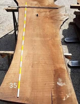 tavolame di noce e di castagno stagionato 