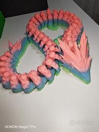 Drago stampato 3D, giocattolo snodato Dragon, drag