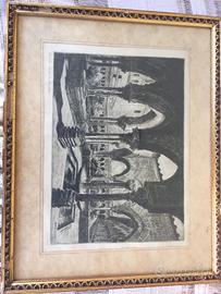 Acquaforte originale Guglielmo Baldassini