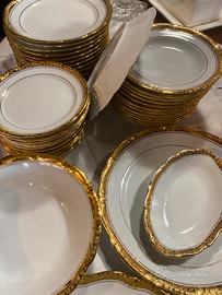 Servizuo piatti lumoges fascia oro