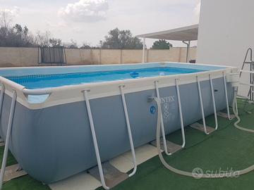 Piscina fuori terra Intex rettangolare m.4,88x2,44