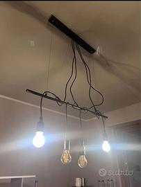 Lampadario sospeso a 4