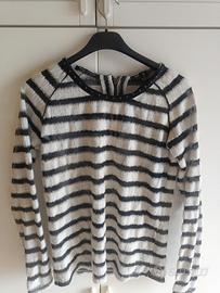 Maglione leggero a righe Maison Scotch