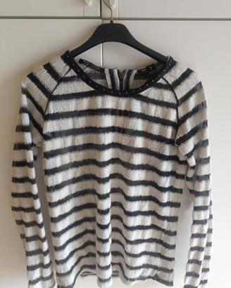 Maglione leggero a righe Maison Scotch