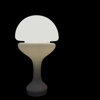 Grande lampada Mid-Century in vetro opalin