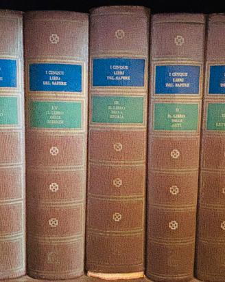 Enciclopedia vintage “i cinque libri del sapere”