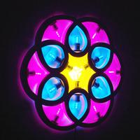 Lampada luminaria rosone pugliese fiore Natale