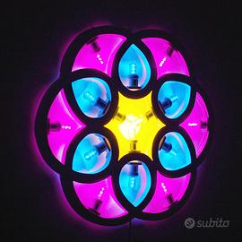 Lampada luminaria rosone pugliese fiore Natale