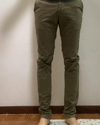 Pantaloni oliva skinny