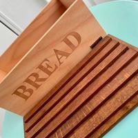 Portapane Bisetti con coperchio/tagliere in faggio