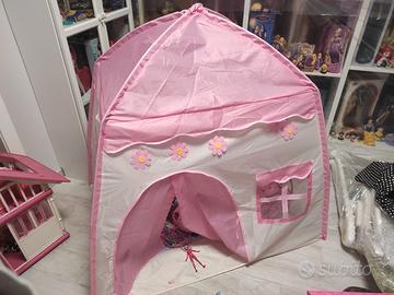 Tenda casetta gioco per bambina