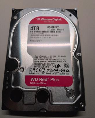 Western Digital WD Red Plus 4TB Hard Disk 3.5” NAS