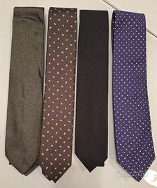 set 4 cravatte uomo come nuove