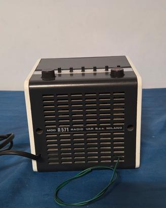 Radio Mivar R571 Radio Var Cubo  Bianca Vintage