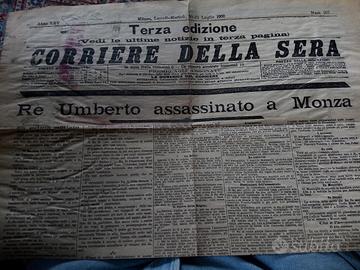 corriere della sera 30 luglio 1900