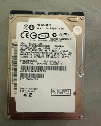 Hdd hard disk Toshiba 150gb sata 5400rpm
