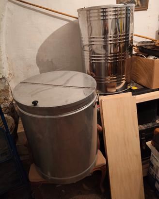 contenitori in acciaio inox per olio 