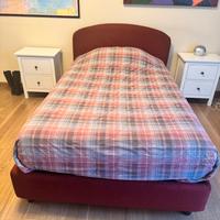 Letto 1 piazza e mezzo grande, materasso e piumone