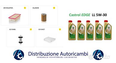KIT FILTRI AUDI Q5 2.0TDI + 5LT 5W30 CASTROL EDGE