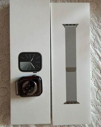 Apple watch serie 9 GPS+CELLULAR Acciaio 45mm