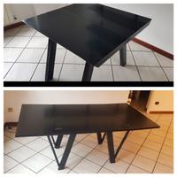 Tavolo in legno apribile a libro di design 