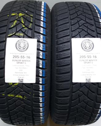 2 GOMME 205 55 16 DUNLOP A75966