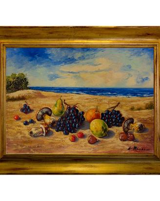 Quadro Natura Morta anni 80, Olio su Tela