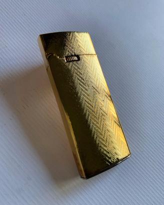 Accendino vintage dorato Colibri texturizzato