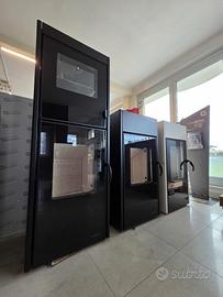 Stufa a legna ampio forno in acciaIo Oven wood b10