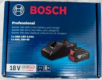 Bosch Professional: batt 18V 4Ah + caricabatterie