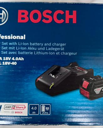 Bosch Professional: batt 18V 4Ah + caricabatterie