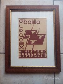 Quadro Pagella Ventennio Fascista 1934/35