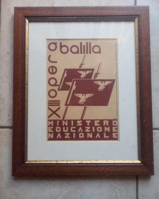 Quadro Pagella Ventennio Fascista 1934/35