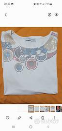 T-shirt Errepi  con Scollo Gioiello 