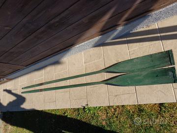 COPPIA REMI IN LEGNO 260cm BARCA TRADIZIONALE LAGO