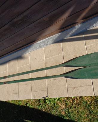 COPPIA REMI IN LEGNO 260cm BARCA TRADIZIONALE LAGO