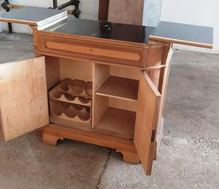 Mobile bar legno massello cantinetta vino-taverna