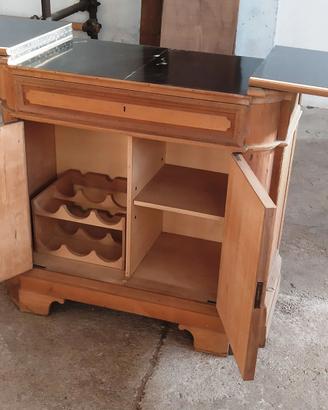 Mobile bar legno massello cantinetta vino-taverna