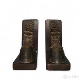 Coppia di Ferma-libri Vintage in Taxidermia di Zeb