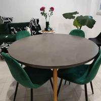 TAVOLO ROTONDO CON SEDIE E DIVANO  MAISON DU MONDE