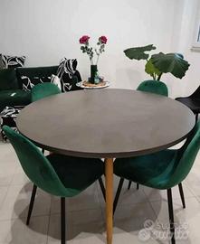 TAVOLO ROTONDO CON SEDIE E DIVANO  MAISON DU MONDE