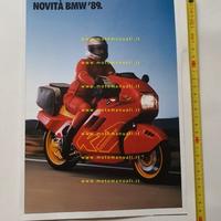 BMW K1 e novità abbigliamento moto 1989 depliant