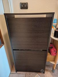 Scarpiera a 2 ante con doppio vano