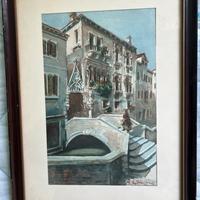 Quadro Venezia acquarello originale brugnoli?
