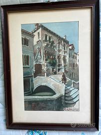 Quadro Venezia acquarello originale brugnoli?